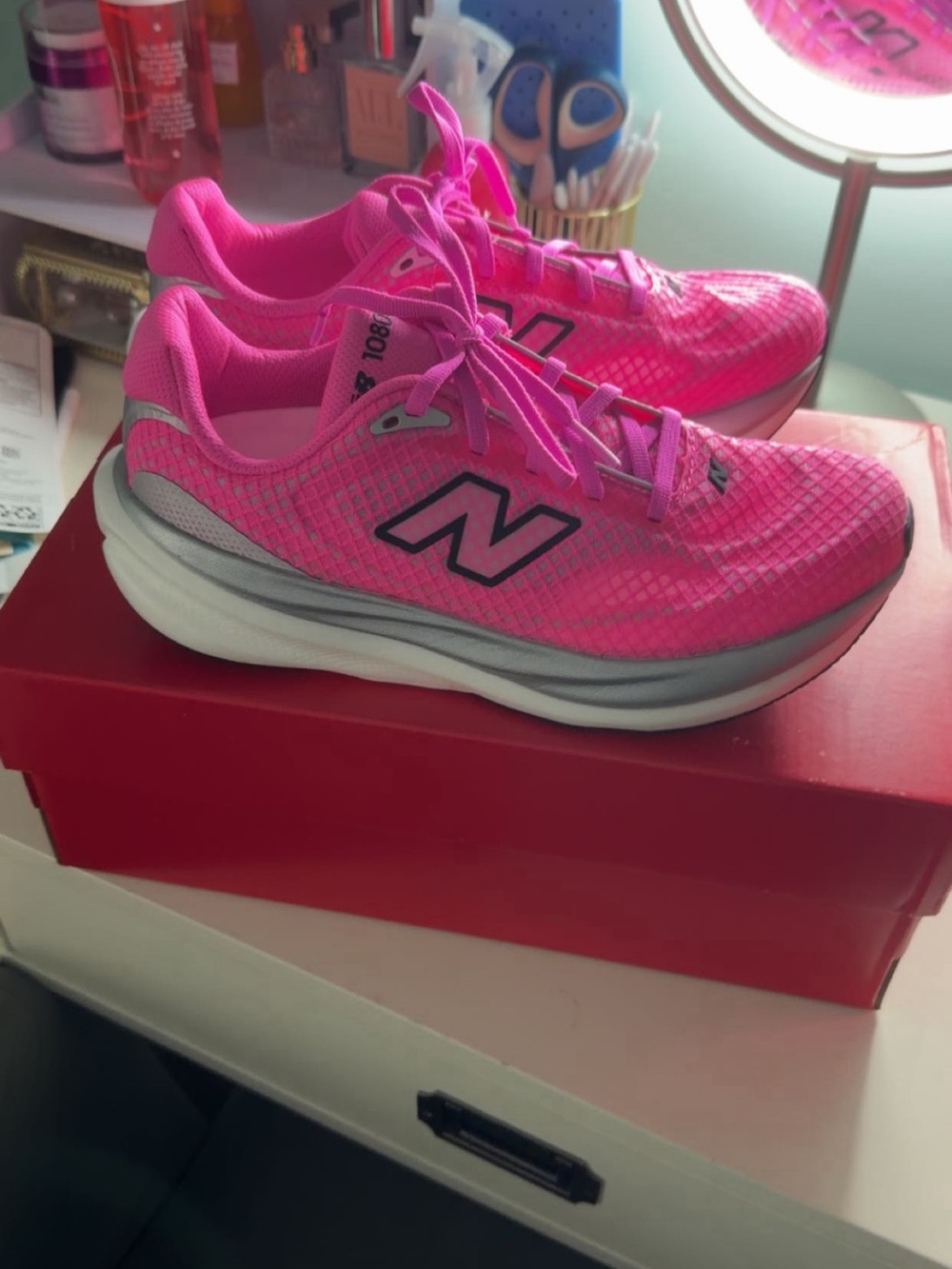 New Balance Women's Pink Athletic Running Shoes